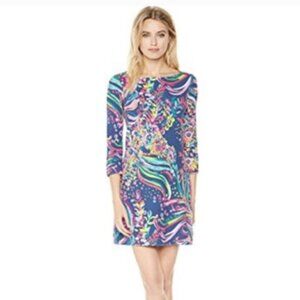 Lilly Pulitzer Sophie dress size Large. Multi Beach Loot. Rare, HTF! NWT!